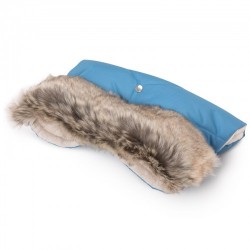 Muff rokavičke Jukki Blue s krznom Muff rokavičke Jukki Blue s krznom